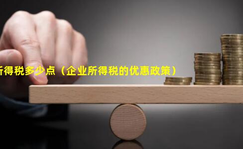 企业所得税多少点（企业所得税的优惠政策）