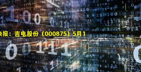 异动快报：吉电股份（000875）5月10日11点21分封涨停板_资金_流向_净流出